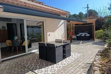 Gîte pour 4 personnes, avec jacuzzi et jardin à Taradeau