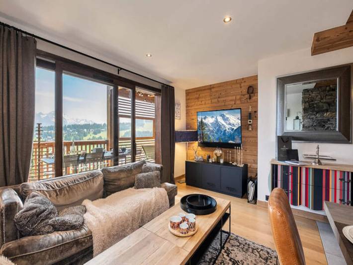 Chalet pour 8 personnes, avec sauna ainsi que jacuzzi et balcon, adapté aux familles à Les Saisies - 4