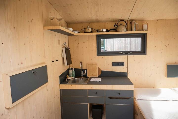 Ferienhaus für 2 Personen, mit Ausblick und Terrasse sowie Seeblick in Rheinebene - 3