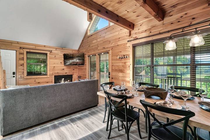 Blockhütte für 6 Personen, mit Terrasse und Whirlpool, mit Haustier - 1