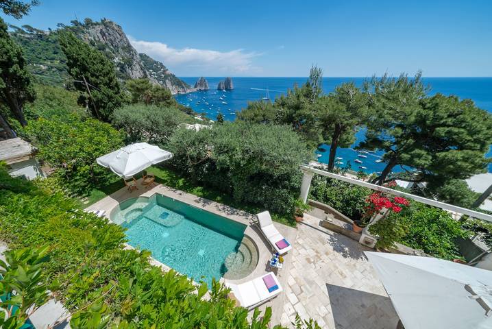 Villa für 8 Personen, mit Terrasse und Garten sowie Ausblick in Capri - 3