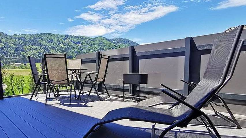 Vakantiewoning voor 2 personen, met terras en uitzicht aan de Mondsee