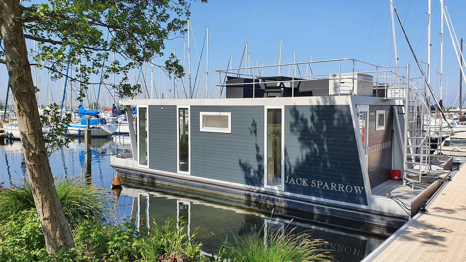 Marina Parcs — Havenlodge met dakterras en balkon (4-6 pers) Almere in Nederlandse kust