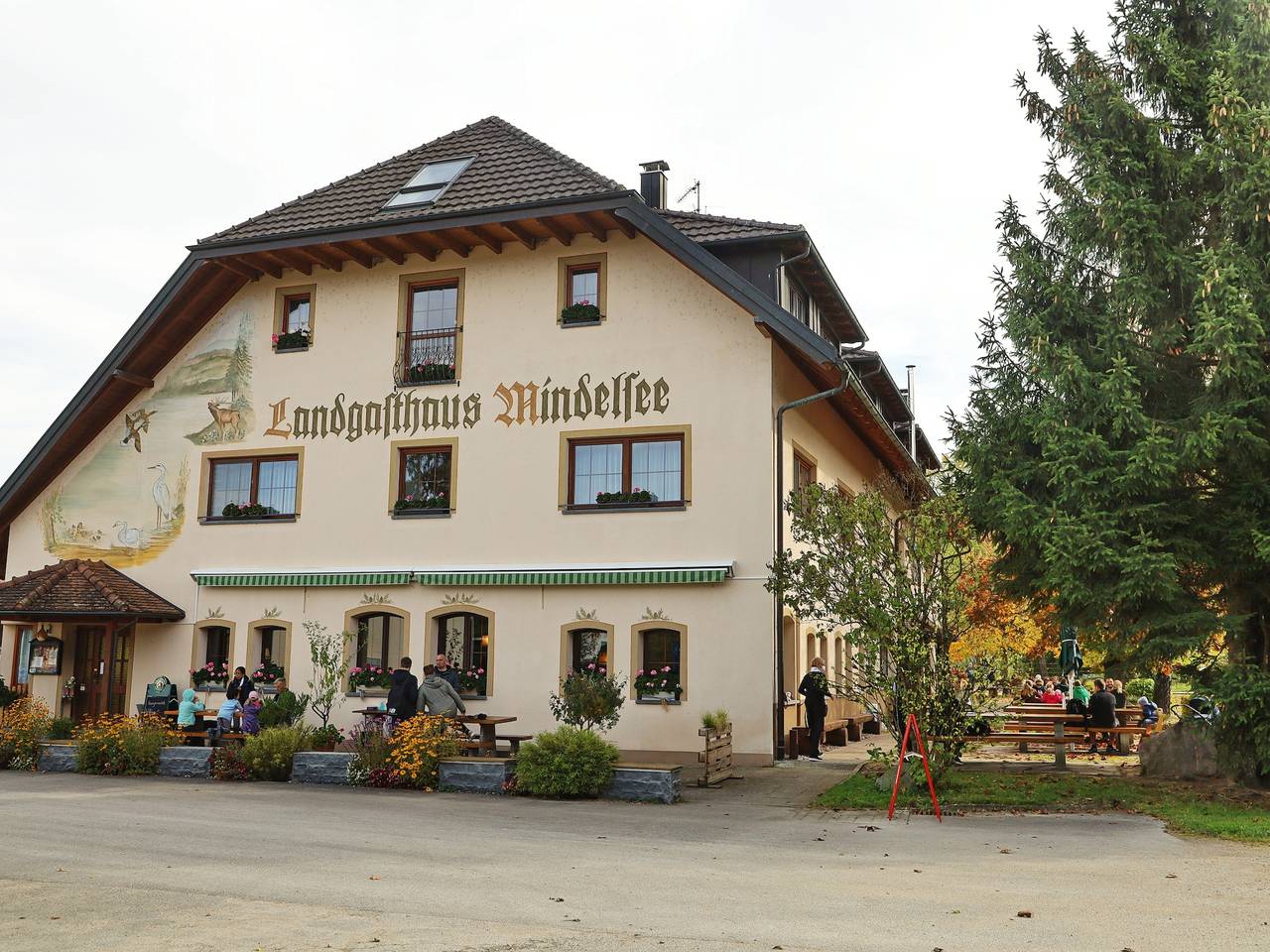 Landgasthaus Mindelsee - Einzelzimmer mit Dusche und Wc in Allensbach, Untersee