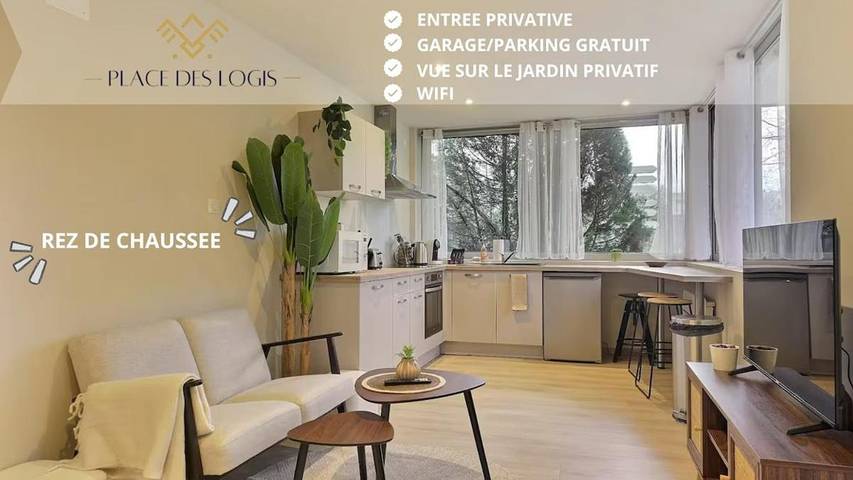 Apartamento de vacaciones para 4 personas, con vistas y jardín - 1