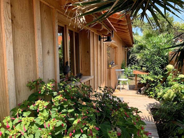 Location de vacances pour 3 personnes, avec jardin, adapté aux familles dans Office De Tourisme Lege Cap Ferret