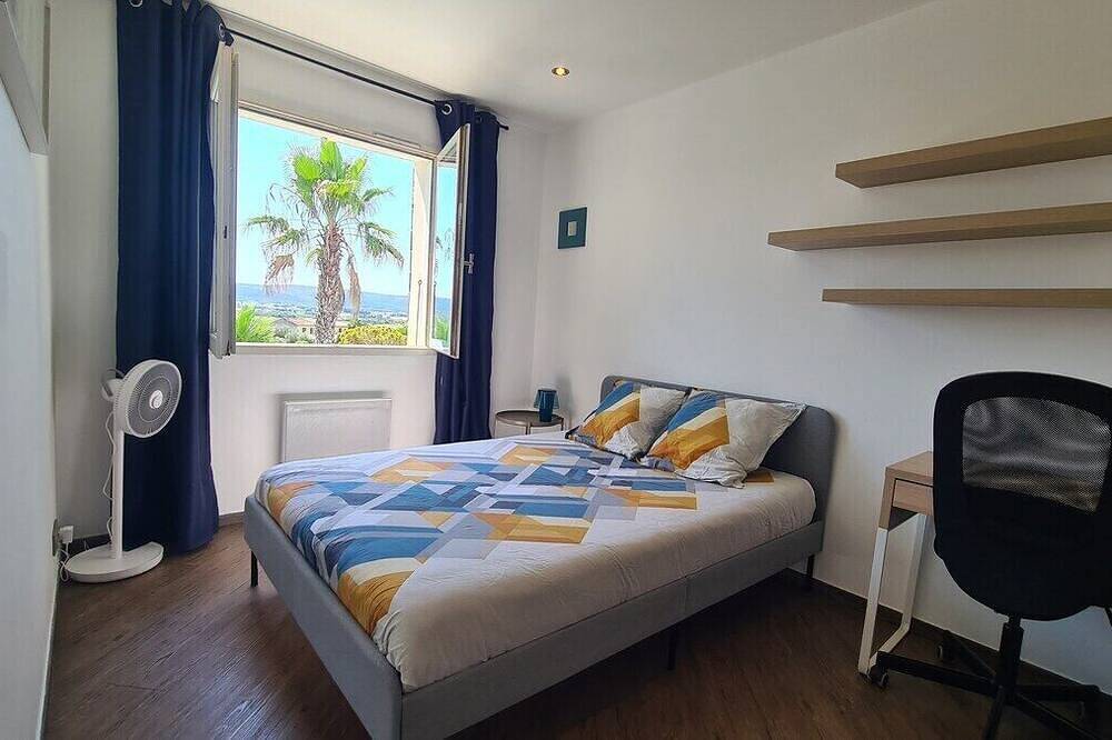 Villa 190m² 8 Personen, beheiztes Schwimmbad, außergewöhnliche Aussicht, exotischer Garten in Montbazin, Mittelmeerküste (Frankreich)