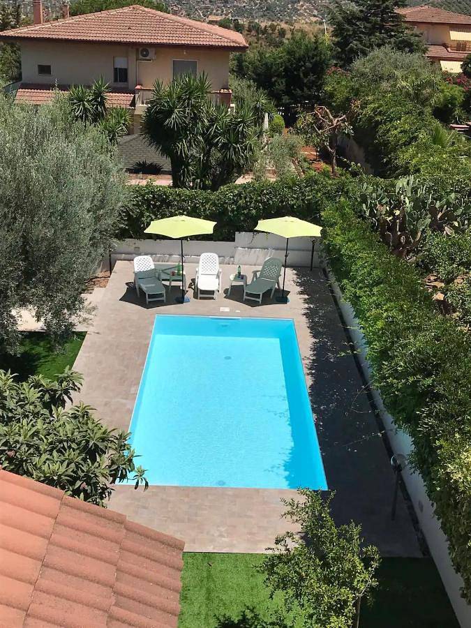 Villa pour 12 personnes, avec vue et bassin pour enfant ainsi que jardin et piscine à Trabia - 3