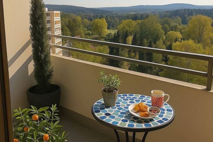 Ferienwohnung für 2 Personen, mit Pool und Sauna sowie Balkon, mit Haustier in Bayreuth - 3
