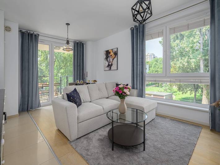 Ganze Wohnung, Apartment in der Nähe von Flusswanderwegen in Warschau, Masowien