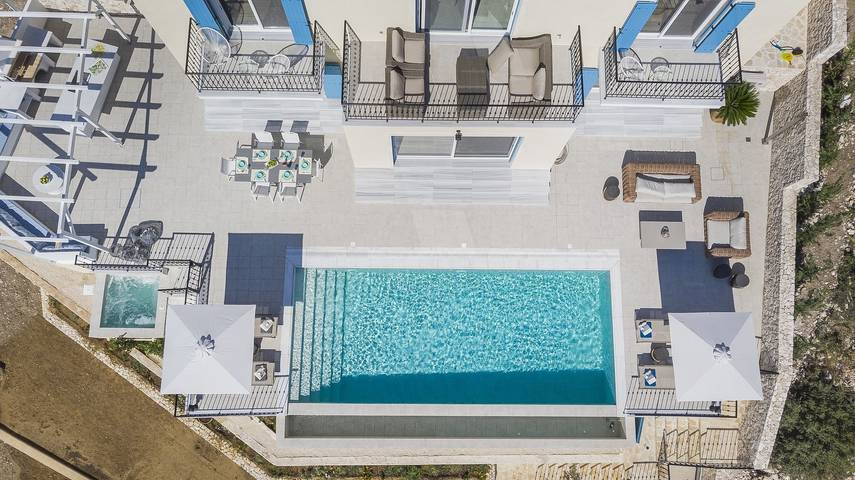 Villa für 10 Personen, mit Meerblick und Balkon in Kefalonia