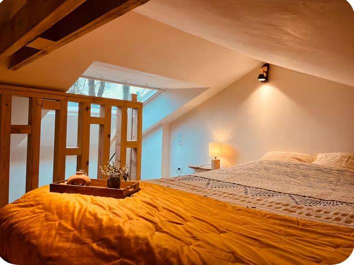 Gîte pour 4 personnes, avec Terrasse et Vue à Guern - 4