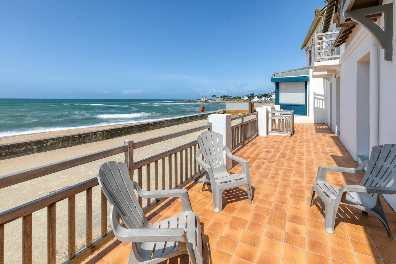 Villa 'Léa Vue Mer D'exception Plage' mit Meerblick, privater Terrasse und Wi-Fi in Batz-sur-Mer, Côte d'Amour