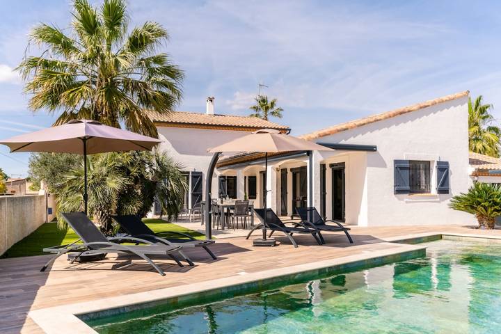 Villa pour 10 personnes, avec piscine et jardin au Grau-d'Agde