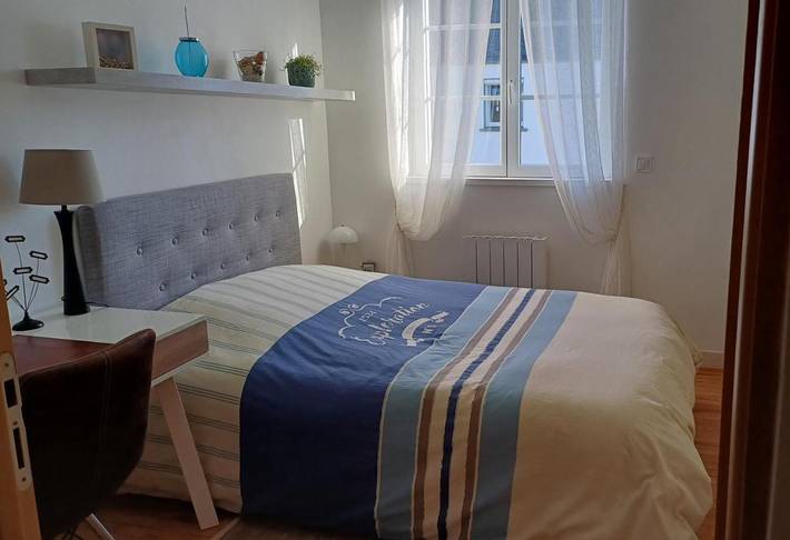 Appartement de vacances pour 2 personnes, avec terrasse ainsi que jardin et vue