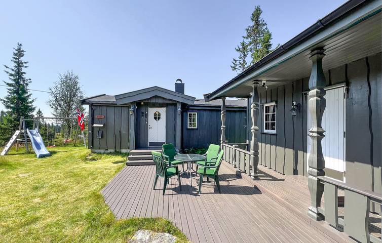 Ferienhaus für 6 Personen, mit Terrasse und Sauna sowie Garten, mit Haustier