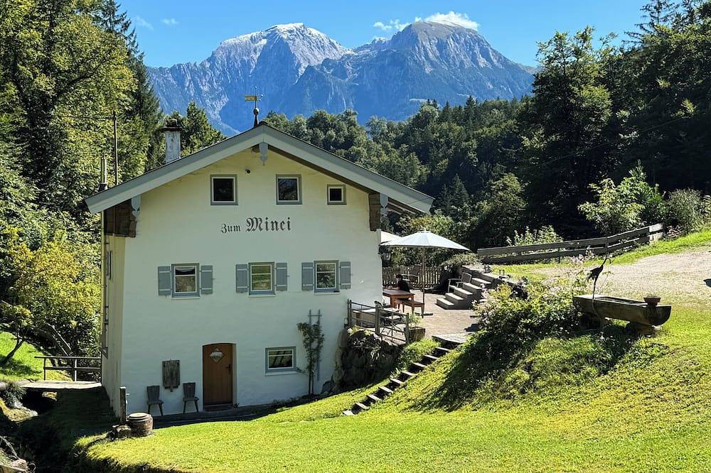 Gemütliche alte Mühle in traumhafter Lage mit Blick auf Berchtesgadener Bergwelt in Ramsau bei Berchtesgaden, Berchtesgadener Alpen