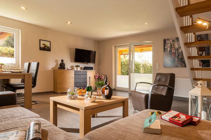 Ferienhaus für 6 Personen, mit Ausblick und Garten sowie Terrasse, mit Haustier in Sachsen-Anhalt