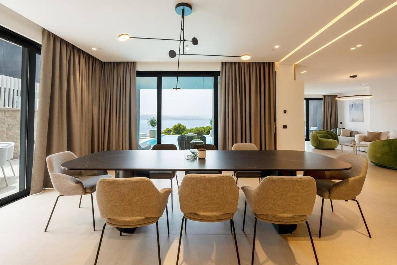 Luxury Villa Diamond Brela 1 with Heated Pool, Gym in Baska Voda, Makarska Riviera