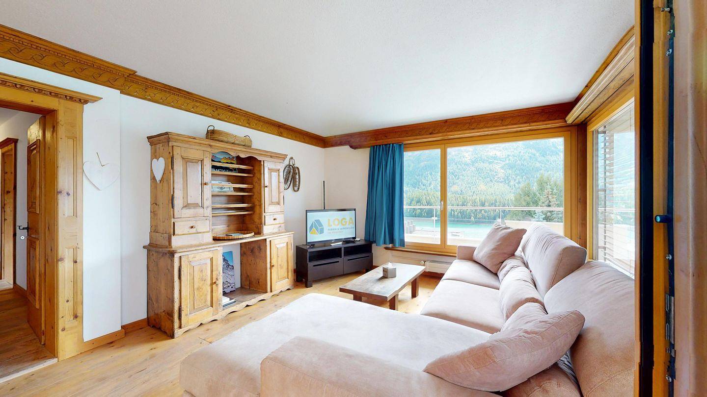 Ganze Wohnung, Ferienwohnung für 4 Personen mit Ausblick in St. Moritz 3 Bad, St. Moritz