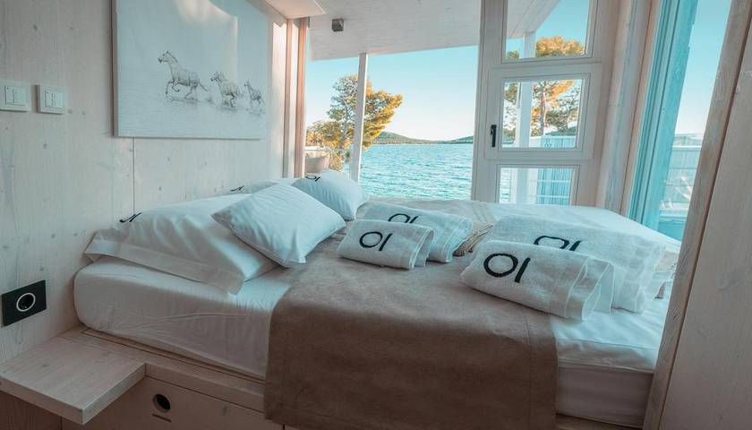 Villa pour 6 personnes, avec terrasse et vue ainsi que vue sur le lac et piscine, animaux acceptés à Drage (Pakoštane) - 3