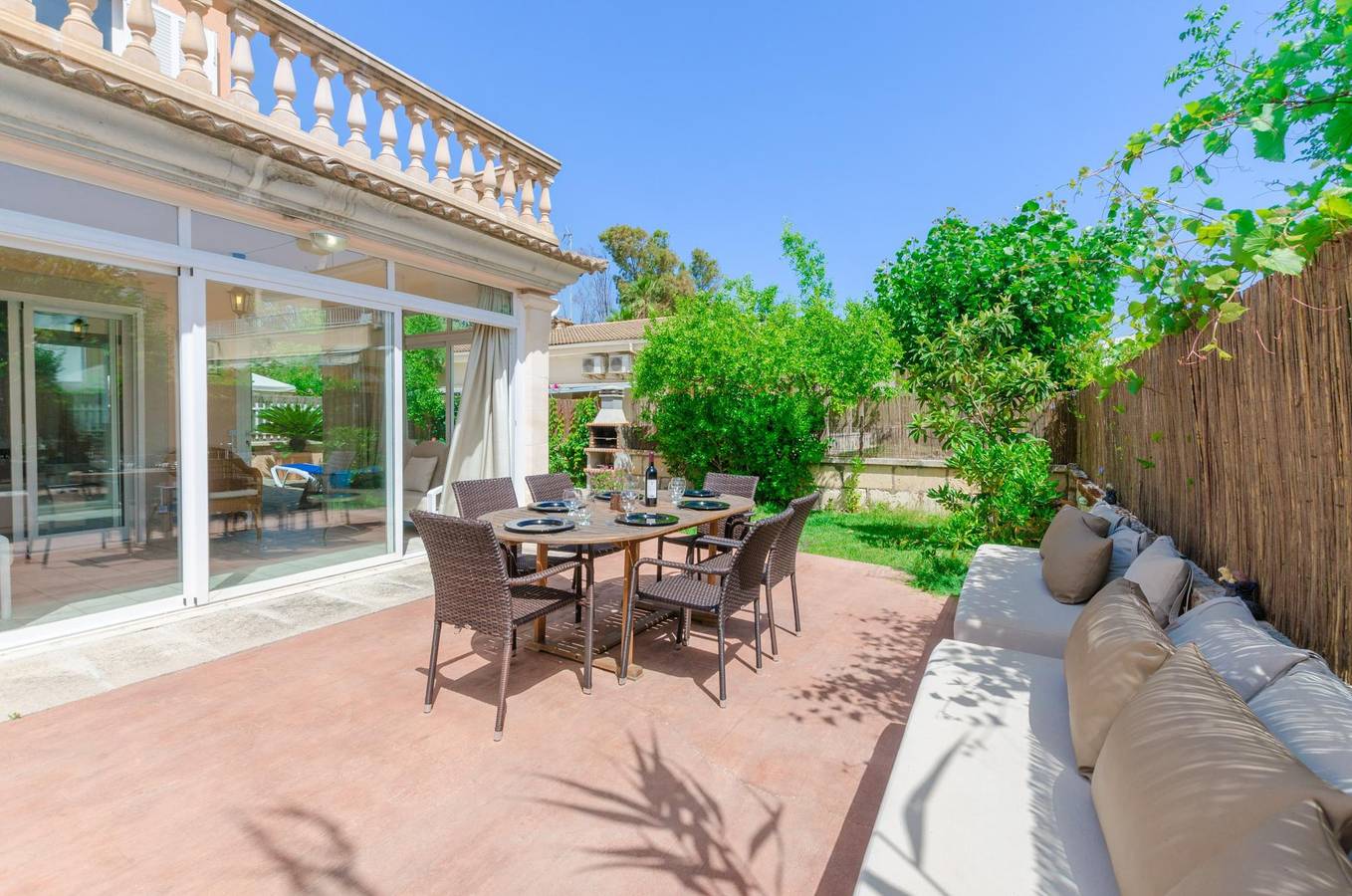 Es Repos - Ferienhaus mit privaten Pool 500 m vom Strand entfernt. Wifi gratis in Playa de Muro, Muro