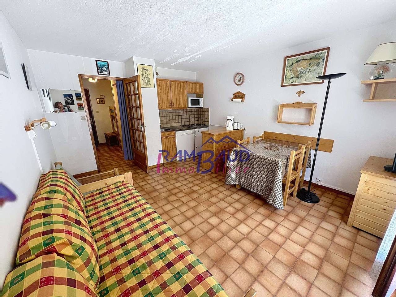 Studio entier, Studio Cabine 4 Pers. Valloire - Parking - Balcon in Valloire, Région de Saint-Jean-de-Maurienne