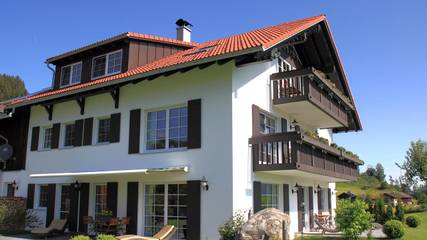 Hütte für 4 Personen, mit Terrasse und Garten in Ofterschwang