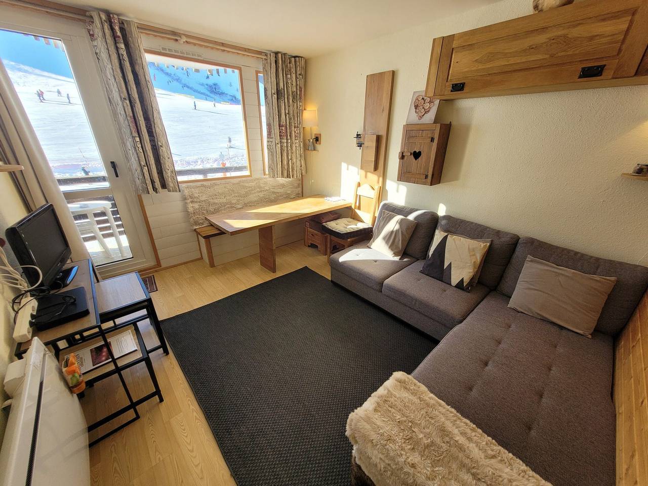 Entire studio, Renovated studio 3/4 pers · South balcony · Ski-in/ski-out in La Plagne, Aime-la-Plagne