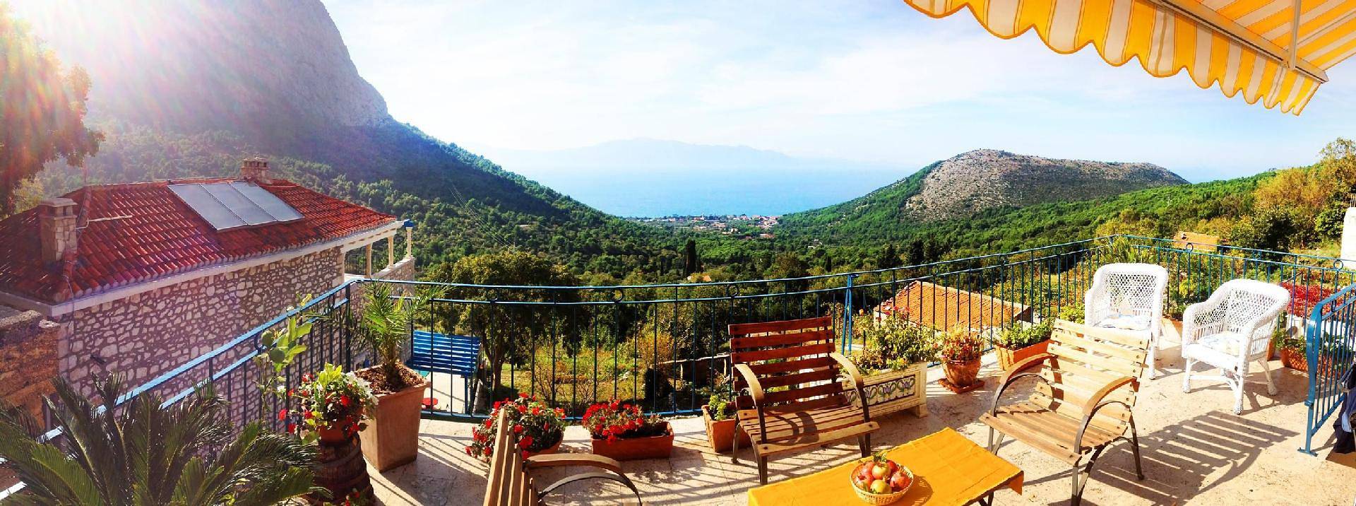 Villa Kapetan in Srida Sela mit Panoramablick in Zaostrog, Makarska Riviera