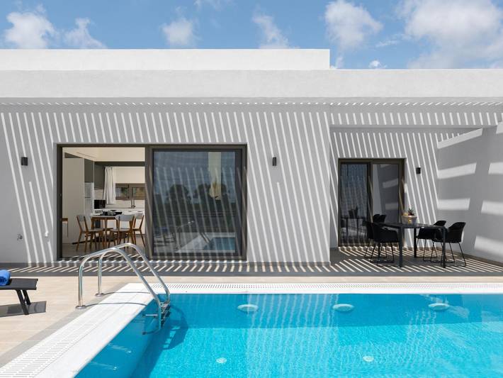 Ferienhaus für 3 Personen, mit Garten und Pool