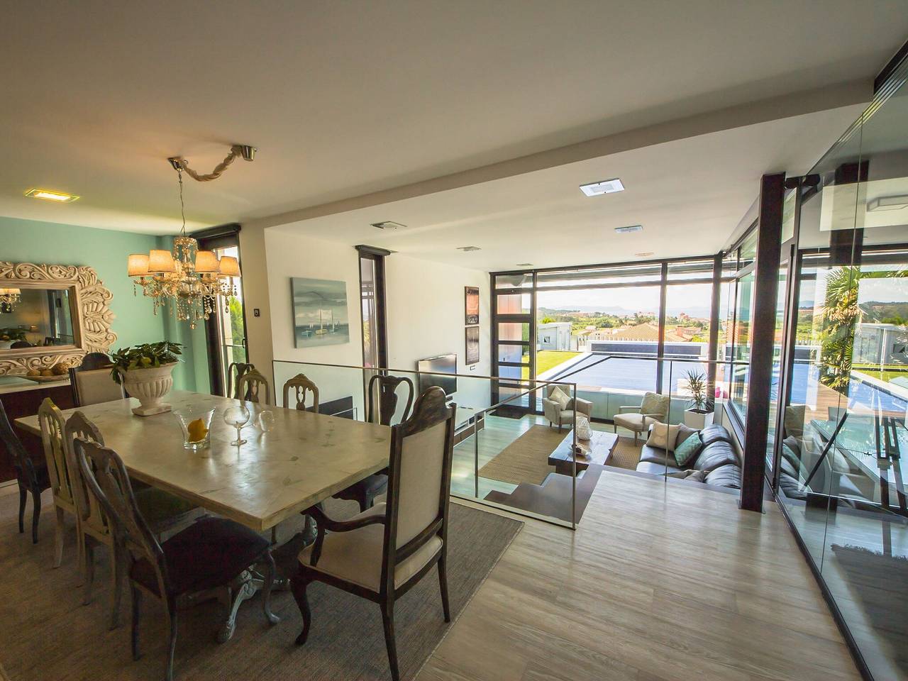 Villa panorámica con vistas al mar y piscina in Sanxenxo, Rias Baixas