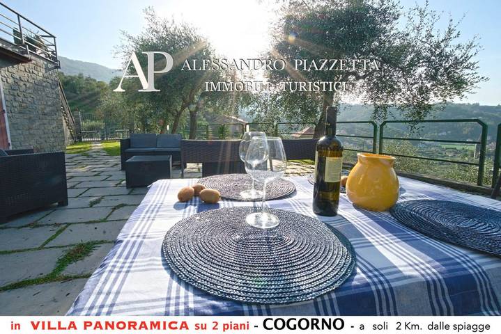 Appartamento intero, Villa tra gli ulivi - bellissima vista panoramica in San Salvatore, Cogorno