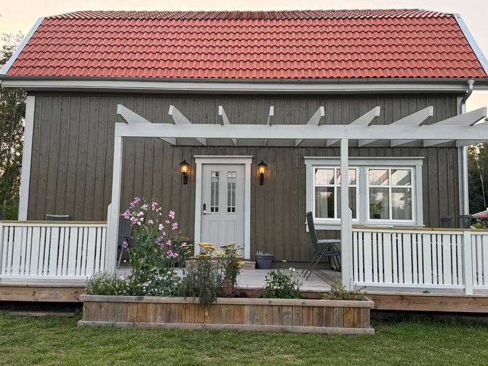 Ferienwohnung für 5 Personen, mit Terrasse und Garten sowie Ausblick in Herrljunga