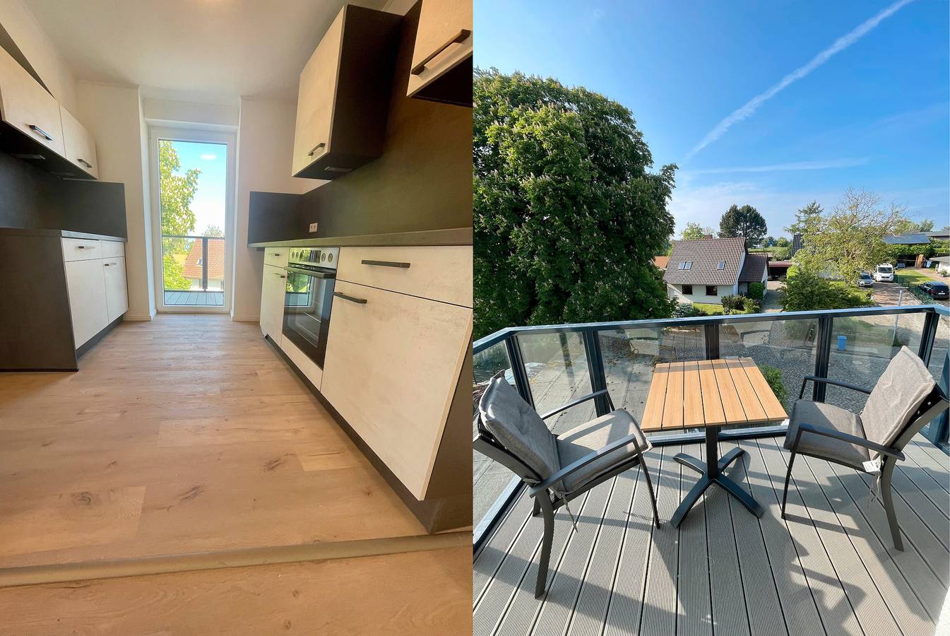 Ganze Wohnung, Ferienwohnung 'Hafenblick' mit Meerblick, privater Terrasse und Wi-Fi in Altefähr, Stralsund Umland