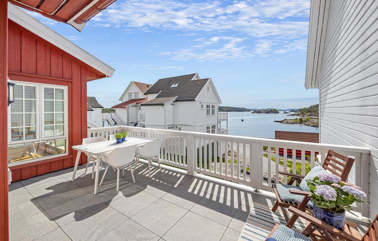 Ferienhaus für 6 Personen, mit Garten und Terrasse in Tvedestrand