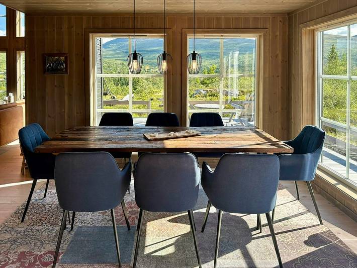 Hütte in der Nähe von Høgevarde mit Aussicht und Mountainbike-Strecken in Flå