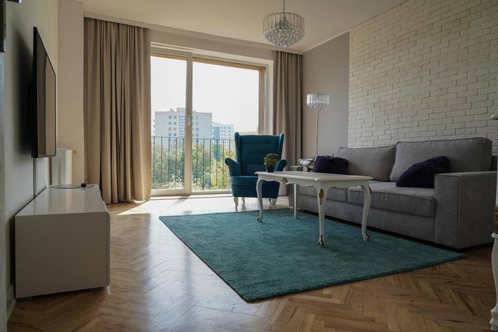 Apartament wakacyjny dla 4 osób, z Balkon i Taras oraz Ogród i Widok w Kamienna Góra