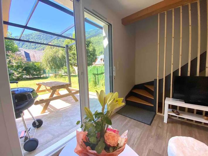 Chalet pour 7 personnes, avec jardin et vue