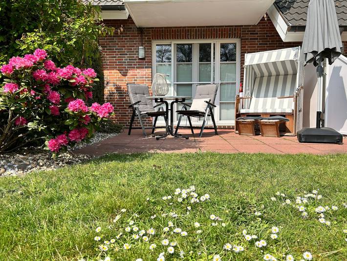 Ganze Wohnung, Ferienwohnung 'Urlaubsdomizil Dünenhof' mit Privatterrasse, Gemeinschaftsgarten und Wi-Fi in St. Peter-Bad, St. Peter-Ording