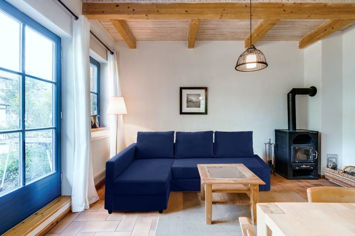 Ferienwohnung für 6 Personen, mit Terrasse und Sauna sowie Garten, mit Haustier