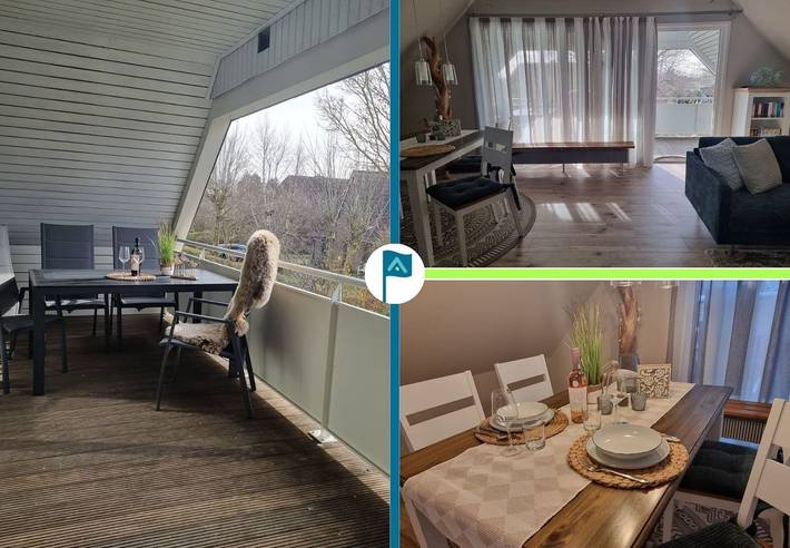 Ferienwohnung für 4 Personen, mit Balkon/Terrasse