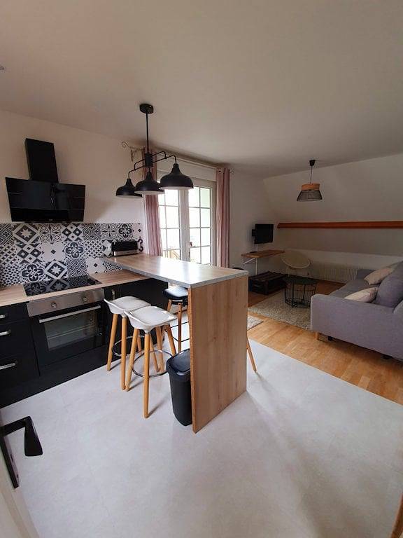 Gîte pour 3 personnes, avec Balcon ainsi que Terrasse et Jardin