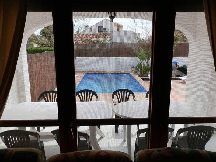 Perfektes Ferienhaus nahe dem Meer mit WLAN, privatem Pool und Haustiererlaubnis in Riumar, Delta de l'Ebre