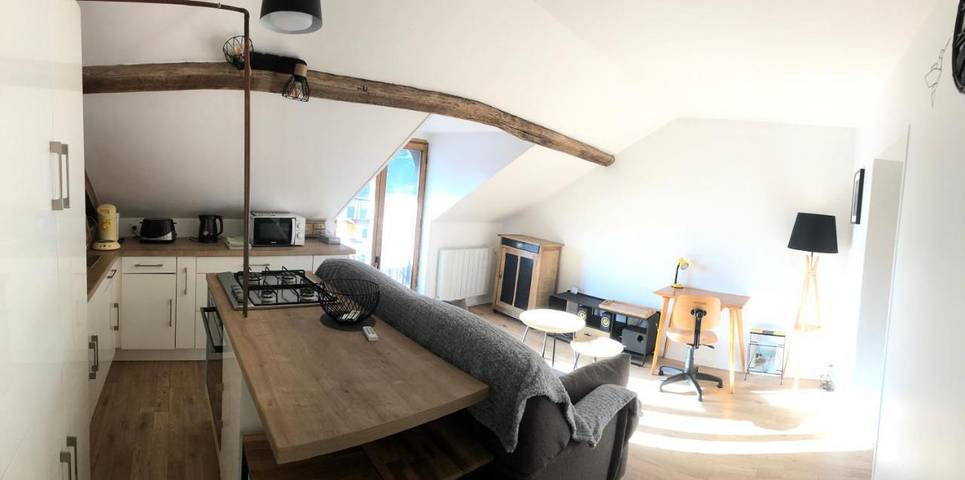 Appartement de vacances pour 4 personnes, avec Balcon ainsi que Terrasse et Vue