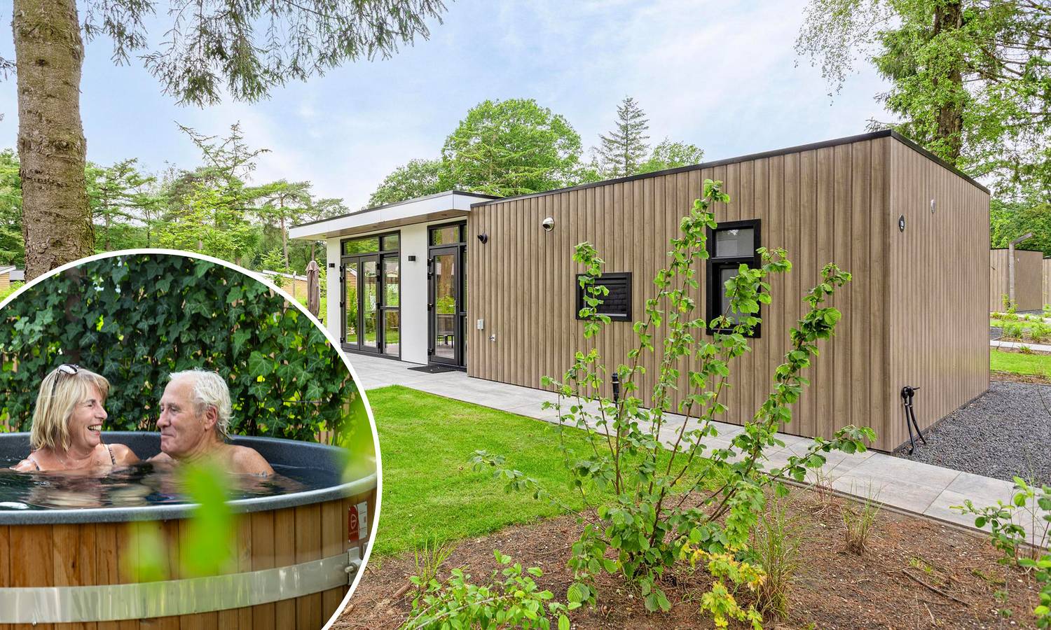 Bospark Ede — Module Special 4 personen Wellness (Hottub) in Ede, Hoge Veluwe