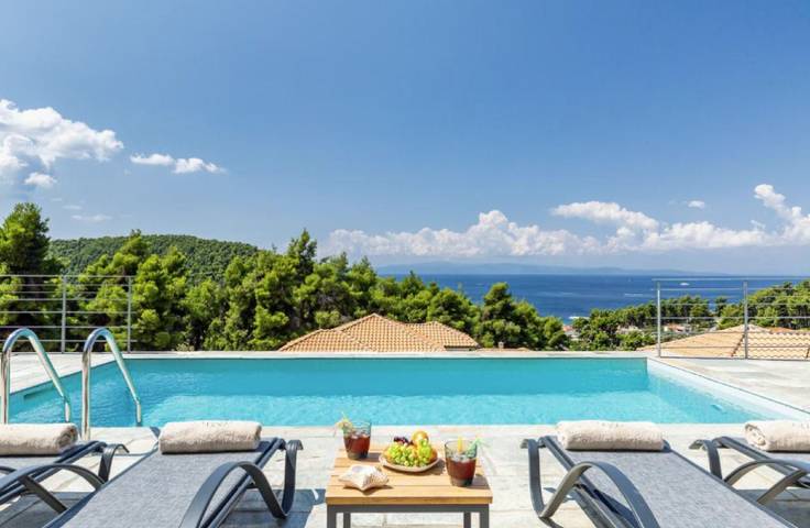 Ferienhaus für 4 Personen, mit Meerblick und Balkon sowie Terrasse und Garten auf Skopelos - 2