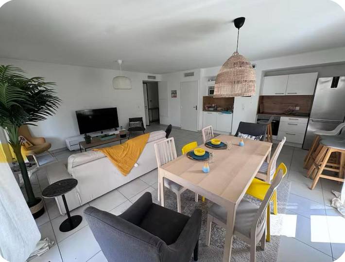Appartement de vacances pour 5 personnes, avec jardin