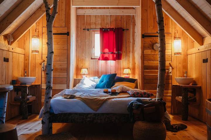 Log cabin for 2 people, with terrace and garden, with pets - 1
