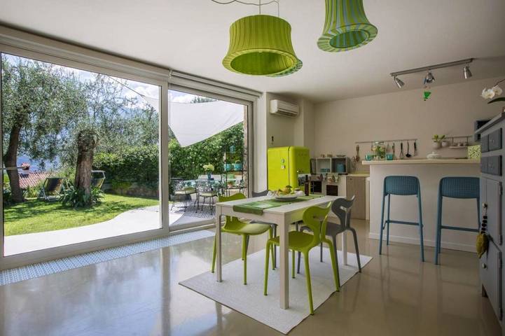 Gîte pour 3 personnes, avec vue ainsi que vue sur le lac et jardin, animaux acceptés à Limone sul Garda - 4